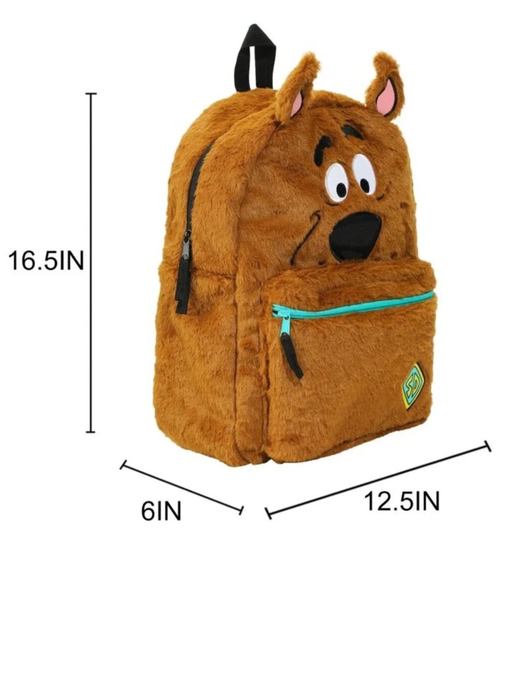 Scooby Doo Plush Scooby and Gang Reversible Laptop Backpack and Van Lunch Box - Picture 6 of 14